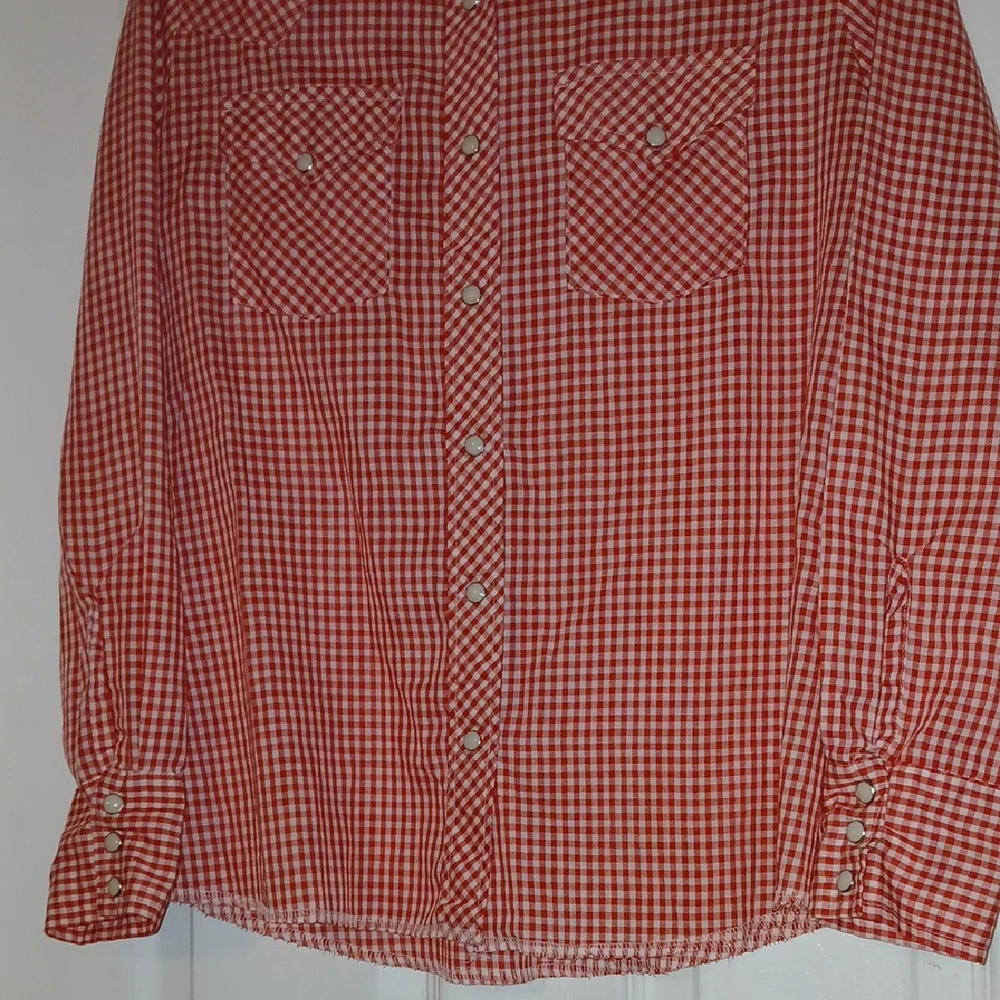 Wrangler Red Gingham Casual Shirt